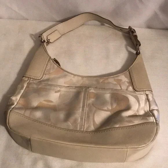 Coach Hampton leather optic jacquard purse - Picture 2 of 8